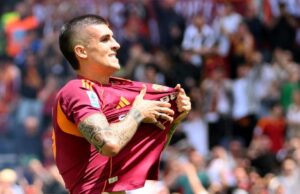 Doppietta da Champions: Mancini trascina la Roma e rilancia la corsa in Champions