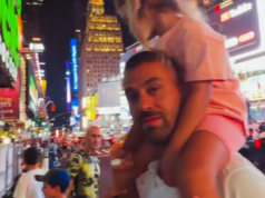 Spinazzola a Times Square: turismo, famiglia e il video virale che conquista i social