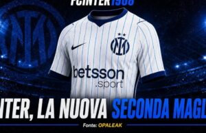 Ispirata al baseball: la maglia da trasferta 2026/27 dell’Inter