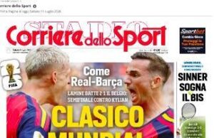 La rassegna delle prime pagine sportive italiane del 11 luglio 2026